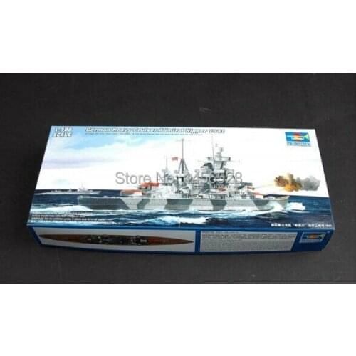 Free shipping The German heavy cruiser hipper admiral Assembly Model kits Modle building Trumpeter 1/700 scale