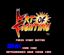 Art Of Fighting 16 bit SEGA MD Game Card For Sega Mega Drive For Genesis