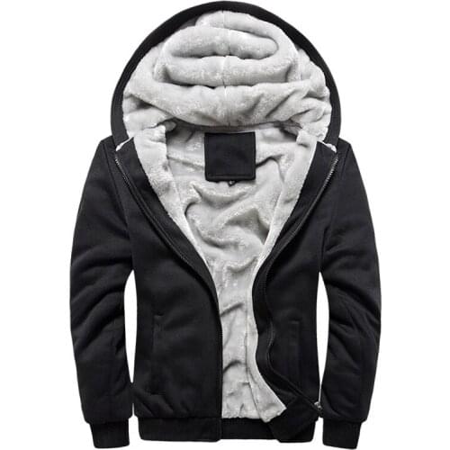Winter plus brand mens coat, autumn and winter new mens plus velvet thick coat, mens casual hooded coat coat