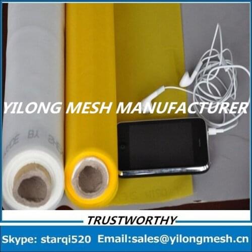 Fast Delievery And Free Shipping!! 35 Meters 90T(230 mesh)-48um-145cm Yellow Polyester Monofilament Silk Screen Printing Mesh