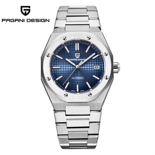 Pagani Design New High End 40mm Mens Watch Sapphire Glass Stainless Steel NH35 Mechanical 100m Waterproof Clock Reloj Hombre