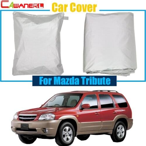 Cawanerl SUV Car Cover Sunshade Outdoor Anti UV Rain Snow Sun Scratch Resistant Cover Dust Proof For Mazda Tribute