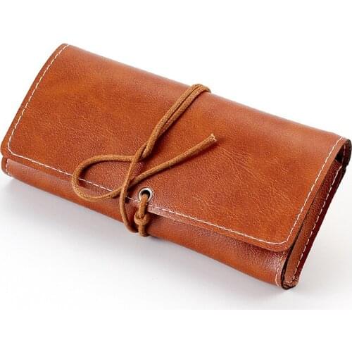 Retro Soft Leather Eyes Reading Glasses Bag PU Leather Pocket Glasses Pouch For Men Sunglasses Bag Eyewear Accessories