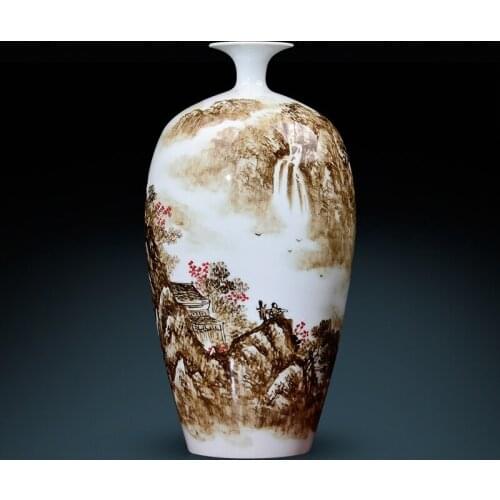 Jingdezhen Porcelain Vases Famous Hand-painted Chinese Living Room Furnishings Home Decoration Villas Portraits ceramic vase
