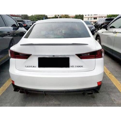 For Lexus IS Spoiler Accessories One Piece ABS Car Trunk Split Lip Body Kit Racing Spoiler Modification 2013-2018
