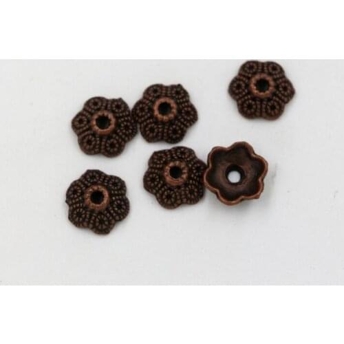 Hot ! 100pcs Ancient copper Alloy Retro Bead caps Jewelry Accessories 11mm za121