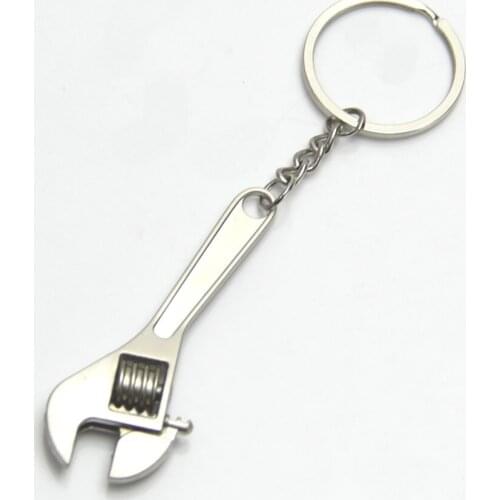Creative Tool Wrench Keyring Key Chain Ring Metal Keychain Adjustable
