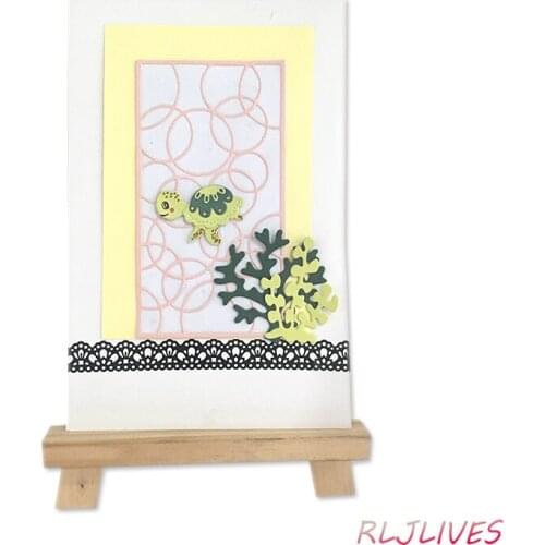 RLJLIVES Circle Frame Metal Cutting Dies Stencils for DIY Scrapbooking album Decorative Embossing DIY Paper Cards