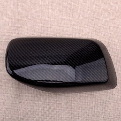 Car Left Carbon Fiber Style Door Wing Side Rearview Mirror Cover Cap Fit For BMW E60 E61 E63 E64 2003-2008 51167078359