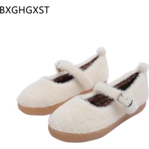 Black Fur Loafers Women Shoes Flats Boat Shoes Women Luxury Round Toe Casual Shoes Woman 2021 Zapatos De Mujer Scarpe Da Donna