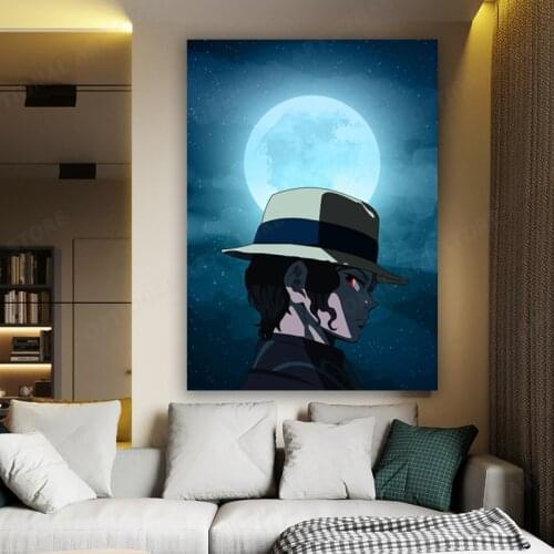 Anime Manga Demon Slayer Blade Wall Painting Picture Wallpaper Poster Home Decor kids poster Canvas Painting Prints