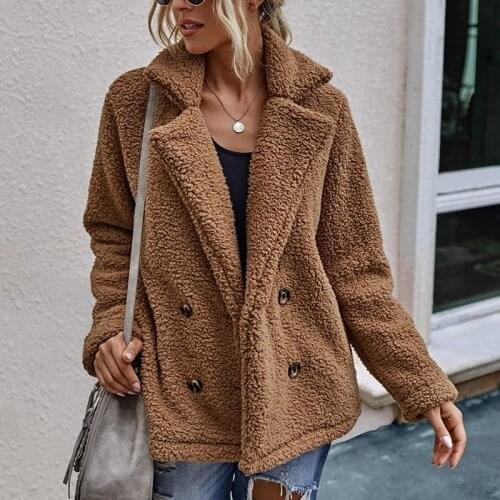 Teddy Coat Women Winter Jackets Ladies Warm Casual Faux Fur Coats Fleece Oversized Fur Jacket Women Outwear Casaco Feminino 2021