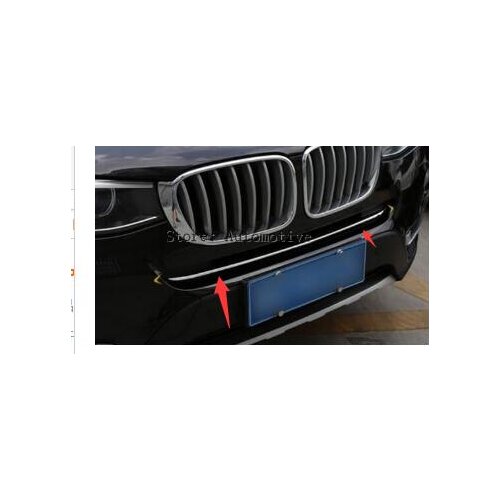 Stainless Front Grille Grid Molding Cover Trim For BMW X3 F25 2014-2015 1pcs