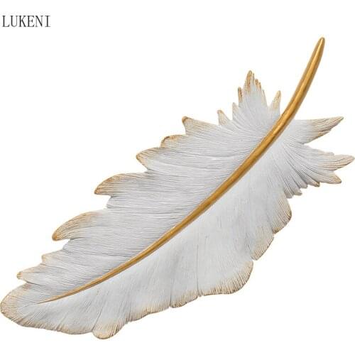 Light Luxury Feather Wall Decoration Living Room Sofa TV Background Wall Pendant Bedroom Room Bedside Wall Hanging