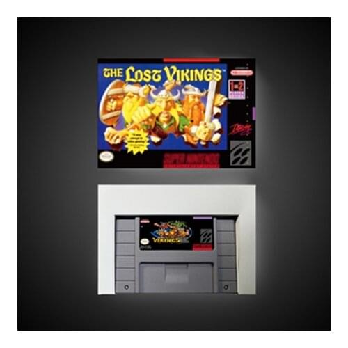 The Lost Vikings 2 - Action Game Card US Version with Retail Box