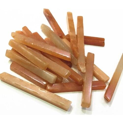 Natural strip crystal stone polished Red Aventurine stone for decoration