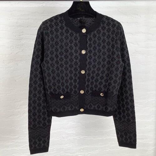 Women knit sweater spring and autumn long sleeves o-neck cardigan casual street fashion ultra-thin Female cardigan