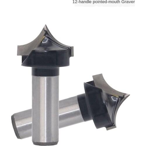 1Pc 12MM Shank Cutter Tools For Woodworking CNC Shaker Tools Solid Carbide Corner Round Nose Bits Round Point Cut Bit End Mills