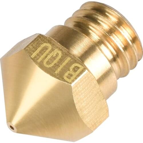 10PCS 3D Printer Parts Reprap MK10 Nozzle M7 Brass Nozzle 0.2/0.3/0.4/0.5/0.6/0.8mm For 1.75mm Filament Screw Thread