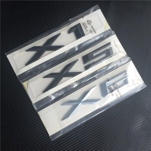 100pcs New Car Styling Black Silver X1 X3 X5 X6 Rear Boot Badge Emblem Sticker Auto Logo