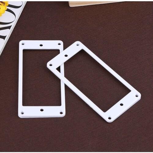 2pcs 30mmx45mm Humbucker Pickup Frames Covers Neck and Bridge Mounting Ring Curved Tapered Frames for Electric Guitar