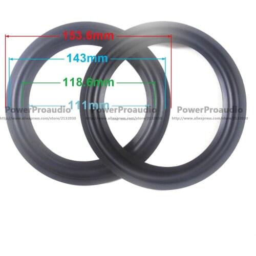 2pcs High quality 6Inch 6" Rubber surround DIY For B&W Speaker