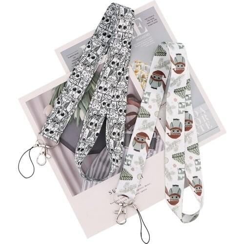 24pcs/lot MD1052 DMLSKY Cartoon Owl Lanyard for Keys Phone Neck Strap ID Badge DIY Mobile Phone Lanyard Hang Rope