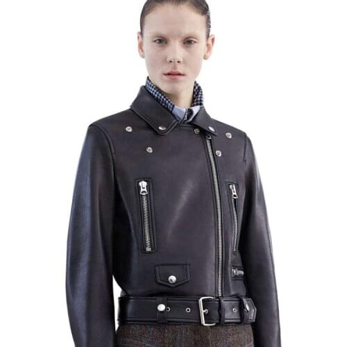 Shipping,Brand classic Free women leather jacket.plus size,sheepskin fashion coat.young girl short jackets.wholesales,quality