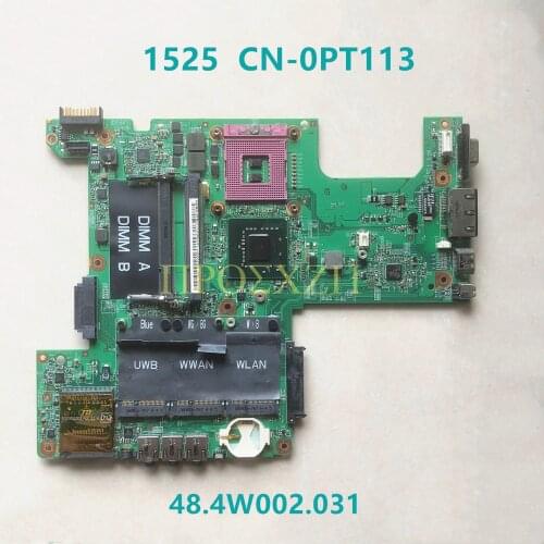 Free shipping for DELL 1525 CN-0PT113 0PT113 PT113 48.4W002.031 07211-3 GM965 With Laptop Motherboard 100% working well