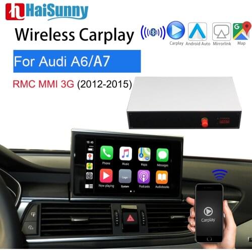 Wireless Carplay Retrofit Support Android Auto Update Screen GPS Multimedia Reverse Camera For Audi A7 A6 C5 C6 C7 C8 MMI 3G RMC
