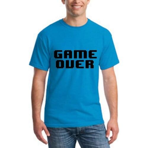 Big Size Cotton Undertale Family t-shirts Print GAME OVER Kids/Men/Women Summer Casual Tops Unisex Solid Top Tees Lover shirts