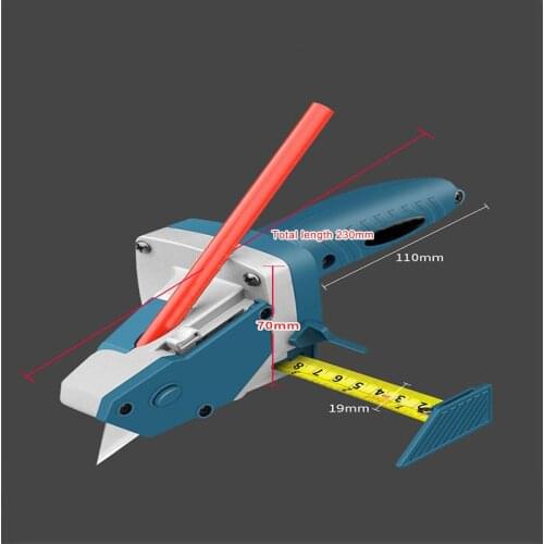 Woodwork Gypsum Board Cutting Tool Kit Scriber Drywall Artifacts with Scale Board Cutting Board Tools ALI88
