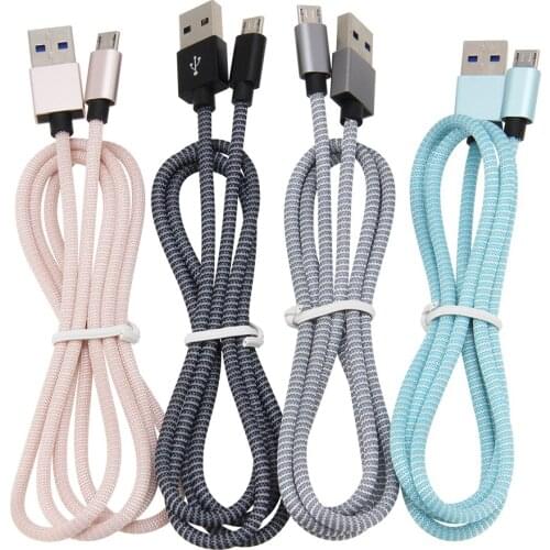 500pcs/lot USB Cable For iPhone SE2 Type C Fast Data Charging Charger Micro USB Cable For Android Mobile Phone Cables