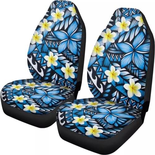 2020 Polynesia 3D Print Vehicle Seat Covers Set Women Floral Car Seat Covers for Design Car Seat Protector