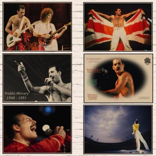 Queen retro Poster Retro Kraft Paper Bar Cafe Home Decor Painting Wall Sticker 1007