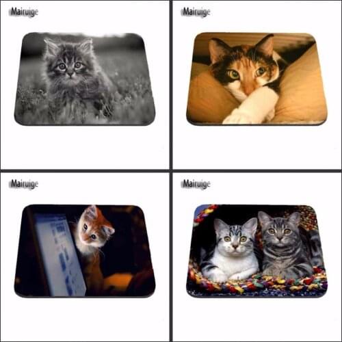 Amazed Fluffy Cat Mouse Pad Computer Notebook Gaming Mice Mat Pad Three Sizes for Chooce 18*22cm and 25*29cm And 25*20cm