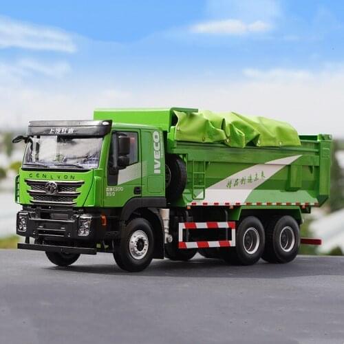 1/24 Alloy Die-casting Simulation Car Model Jess Intelligent Dump Truck 6 * 4 Adult Collection Children Toy Gift Family Display