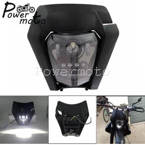 Motorcycle LED 6500K hi/lo Beam Headlight Off Road Motocross Enduro Headlamp for FC FE TC TE FX 250-450 501 2014-2020