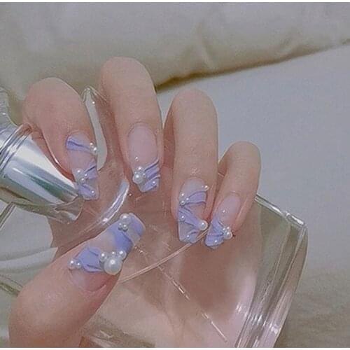 New 1 Set Manicure Ornament Nail Decoration Rhinestone Ribbon Ballet Shoes 3D Steel Ball Pearl SCI88