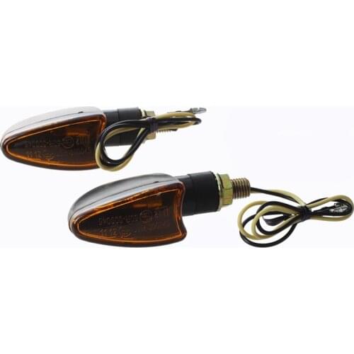 New 2 PCS Mini Indicator Warning Light Motorcycle 2W - Yellow