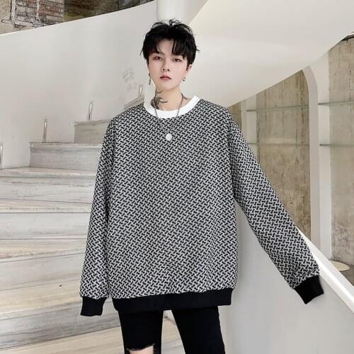 Autumn Men Women Streetwear Fashion Full Print Long Sleeve Loose Niche Sweatshirt Man Korean Harajuku Pullover Sweatshirts Tops