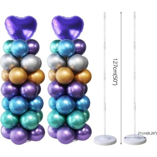 MEIDDING Party Supplies Balloon Column Plastic Balloon Arch Stand with Base and Pole for Birthday Party decor Ballons Holder