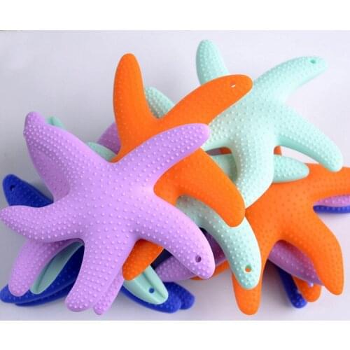 Manufacturers Direct Selling Hot Sales Paragraph Food Grade Starfish Safe Health Baby Teeth Munchkin Soothing Chews Infant Molar