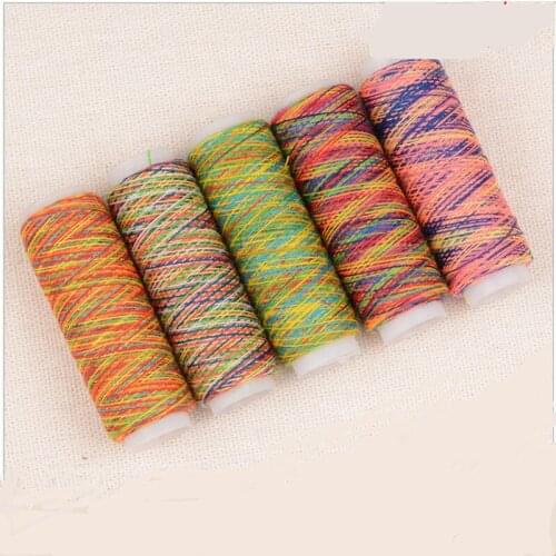 110Pcs/pack Sewing Thread Rainbow Color Hand Quilting Embroidery Sewing Thread For Home DIY Crafts Sewing Supplies Sewing Kits
