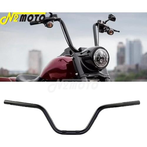 7/8" 22mm Motocross Black Handlebar Rises Bars Euro Style For Harley Chopper Bobber Cafe Racer Cruiser Street Bike Dirt Pit Bike
