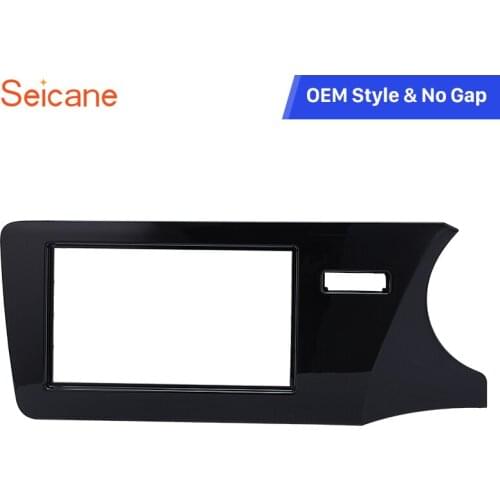 Seicane No gap 2 Din Car Radio Fascia for 2014 Honda City RHD Dash Kit Auto Stereo Adapter Dashboard Panel Radio Installation