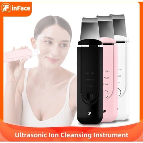 Xiaomi InFace Ultrasonic Ion Cleansing Blackhead Removers Skin Scrubber In Face Peeling Shovel Facial Pore Cleaner Machine