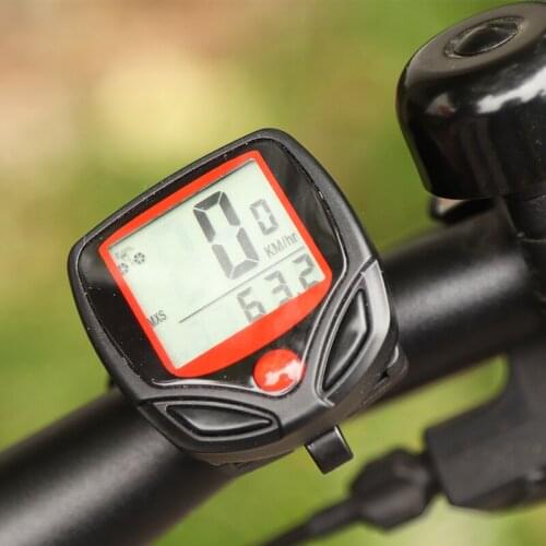 1pc speedometer bicycle computer with LCD digital display waterproof bicycle odometer speedometer riding stopwatch riding access