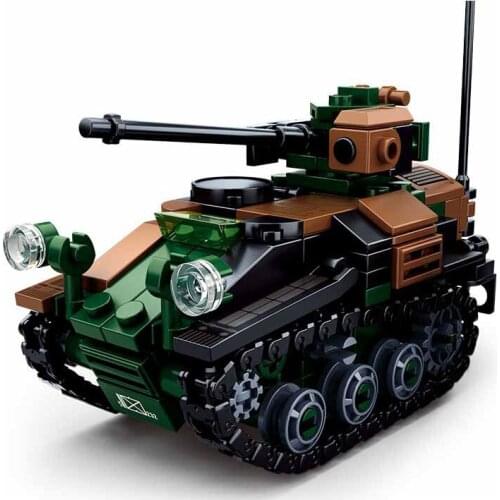 Military series world war Germany Weasel 1 airborne vehicle Model soldier Action Figures building blocks Toys Gifts