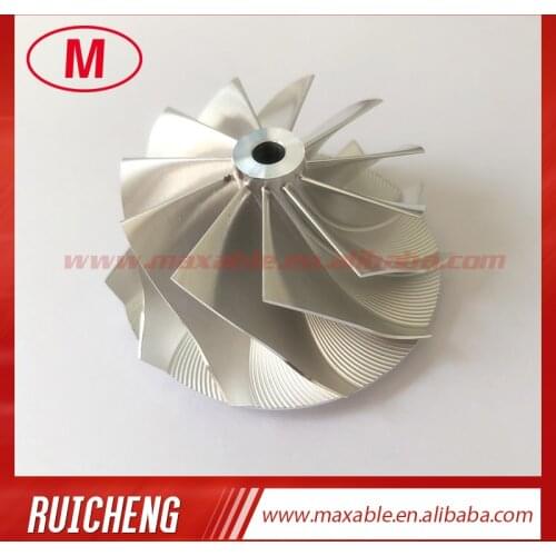 GT15-25 49.50/59.48mm 11+0 blades high performance turbocharger milling/aluminum 2618/billet compressor wheel